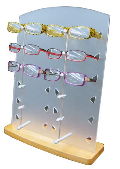 Marketing Holders 4 Tier Sunglasses Display Stand Warehouses Eyeglasses Slant Back Clear Acrylic Spectacles Safety Glass Labs